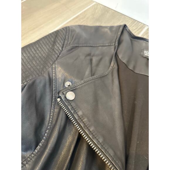 Topshop vegan moto jacket -8 - Picture 2 of 4